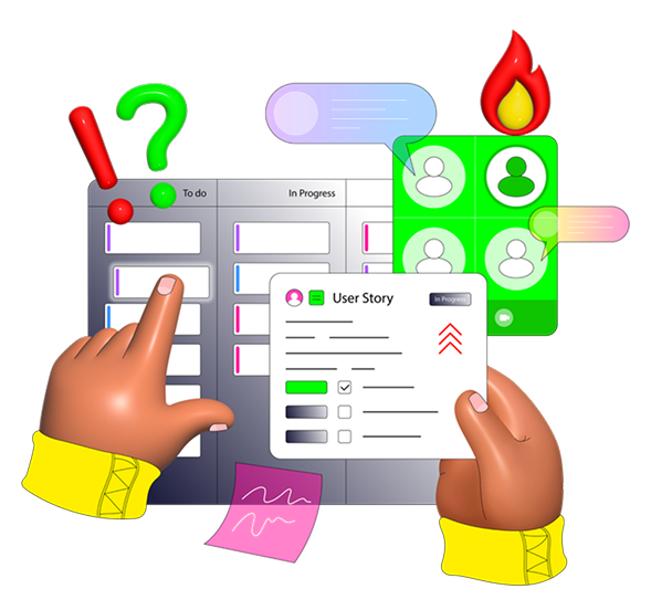 Scrum Illustration Placeholder